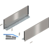 BLUM LEGRABOX pure Zarge H�he C, NL 500, INOX (Anti-Fingerprint)