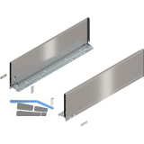 BLUM LEGRABOX pure Zarge H�he C, NL 600, INOX (Anti-Fingerprint)