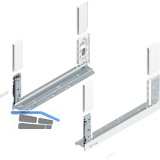 BLUM LEGRABOX free, Zarge H�he C, NL 450, Seidenwei�-matt