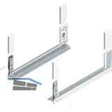 BLUM LEGRABOX free, Zarge H�he C, NL 550, Seidenwei�-matt