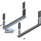 BLUM LEGRABOX free, Zarge H�he C, NL 600, Oriongrau-matt