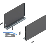 BLUM LEGRABOX pure Zarge H�he F, NL 400, Oriongrau-matt