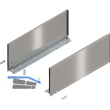 BLUM LEGRABOX pure Zarge H�he F, NL 600, INOX (Anti-Fingerprint)