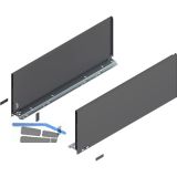 BLUM LEGRABOX pure Zarge H�he F, NL 650, Oriongrau-matt