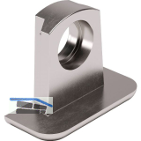 Bodentr�ger Tris Tr�gerteil SL19, Zinkdruckguss vernickelt