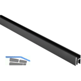DOMUS LINE Aluminiumprofil Andy 3000 mm schwarz