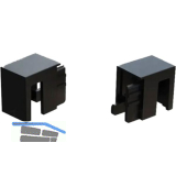 DOMUS LINE Aluprofil Andy Endkappe links, rechts schwarz