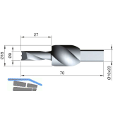 HSS Stufenbohrer Tris 18/19 mm