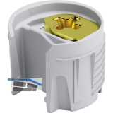 Einbohrteil PK2 PRO Tablarst�rke 18/19, Bohr � 18mm mit Exzenter, Kunstst. grau