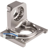 Tablar-Bodentr�ger PK2 PRO Anschrauben Tablarst�rke 18/19, Zamak vernickelt