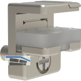 EFFEGI BREVETTI Glasbodentr�ger Alfa Glass Lock Stop2 zum Stecken, vernickelt