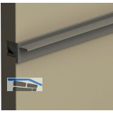 ALU-STYLE Wall Sys Tablar-/Korpustr�ger 19 mm Aluminium