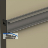 ALU-STYLE Wall Sys Tablar-/Korpustr�ger 34 mm Aluminium