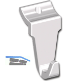 ALU-STYLE Wall Sys Haken Aluminium