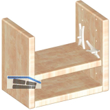 Fachbodenklemme, Bohr � 3 mm, Kunststoff natur, VPE 1000 ST