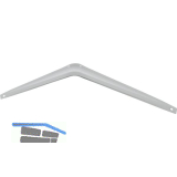 Konsole starr, H�he 230 mm, Tiefe 295 mm, Stahlblech wei� lackiert