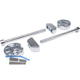 Arbeitsplattenverbinder K TOP, M4 x 120 mm, Zink vernickelt/Stahl verzinkt