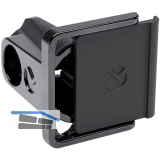 Schraubbodentr�ger Kalipso, Zamak vernickelt schwarz