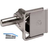 Steckbodentr�ger Kalipso, Zamak vernickelt