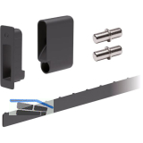 Bremsklappenhalter KIARO SKIN Beschlagset, Kunststoff anthrazit