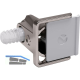 Schraubbodentr�ger Kalipso Mittelwand, Zamak vernickelt