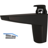 Tablar-Klemmtr�ger Moon, Materialst�rke 15-50 mm, Zinkdruckguss schwarz matt