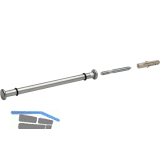 GRIMME Glastablartr�ger Verona-Mauermontage 200 x �12 mm, Stahl verchromt matt