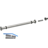 GRIMME Glastablartr�ger Verona-Holzmontage 200 x �12 mm, Stahl verchromt matt