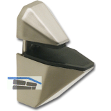 Glastablar-Klemmtr�ger Eckig, Glas 3-25 mm, Zinkdruckguss Edelstahl Effekt