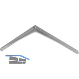 Konsole Schwerlast, H�he 240 mm, Tiefe 190 mm, Tragkraft 100 kg, Aluminium natur