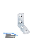 Verbindungswinkel mit 4 Schraubl�cher, 50x50x16 mm, verzinkt