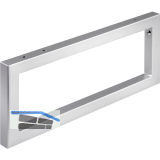 Wandkonsole - Handtuchhalter, H�he 200 mm, Tiefe 480 mm, Stahl silberfarbig