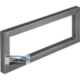 Wandkonsole - Handtuchhalter, H�he 200 mm, Tiefe 480 mm, Stahl schwarz