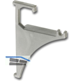 FONSEGRIVE Endst�ck Fritz 1 Paar H�he 50 mm, Kunststoff silberfarbig