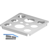 VS ADD Box-M Deckel gelocht 1x1 Grau