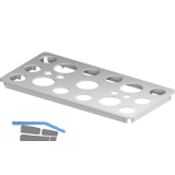 VS ADD Box-M Deckel gelocht 2x1 Grau