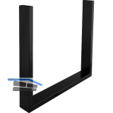 SIMAUSROM Bankkufe Regular Slim 372 mm Stahl schwarz lackiert