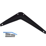 Konsole starr, H�he 65 mm, Tiefe 90 mm, Stahlblech schwarz pulverbeschichtet