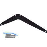 Konsole starr, H�he 110 mm, Tiefe 140 mm, Stahlblech schwarz pulverbeschichtet