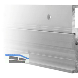 SOLIDO Paneelaufh�nger Basic 2000, H�he 40 mm, Tiefe 8 mm, L�nge 2000 mm, Alu