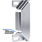 ITALIANA FERRAMENTA Kippsicherung-Wandplatte SH1 / SH7, Stahl vernickelt