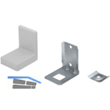 Schrankaufh�nger Typ 113 mit Abdeckkappe Kunststoff wei�