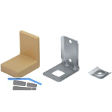 Schrankaufh�nger Typ 113 mit Abdeckkappe Kunststoff braun