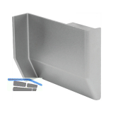 CAMAR Abdeckkappe 801 mit Lippe rechts, Kunststoff vernickelt