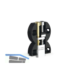 CAMAR Spiegel-Paneelaufh�nger 814.35, Stahl/Kunststoff schwarz