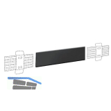 CAMAR Anwendungsschiene 821 L�nge 3000 mm, Kunststoff schwarz