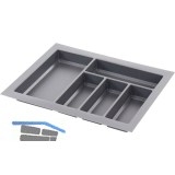 AGOFORM Besteckeinsatz Classico 450/60 Kunststoff Schiefergrau