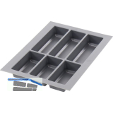 AGOFORM Besteckeinsatz Classico 500/40 Kunststoff Schiefergrau