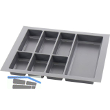 AGOFORM Besteckeinsatz Classico 500/60 Kunststoff Schiefergrau