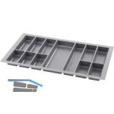 AGOFORM Besteckeinsatz Classico 500/90 Kunststoff Schiefergrau